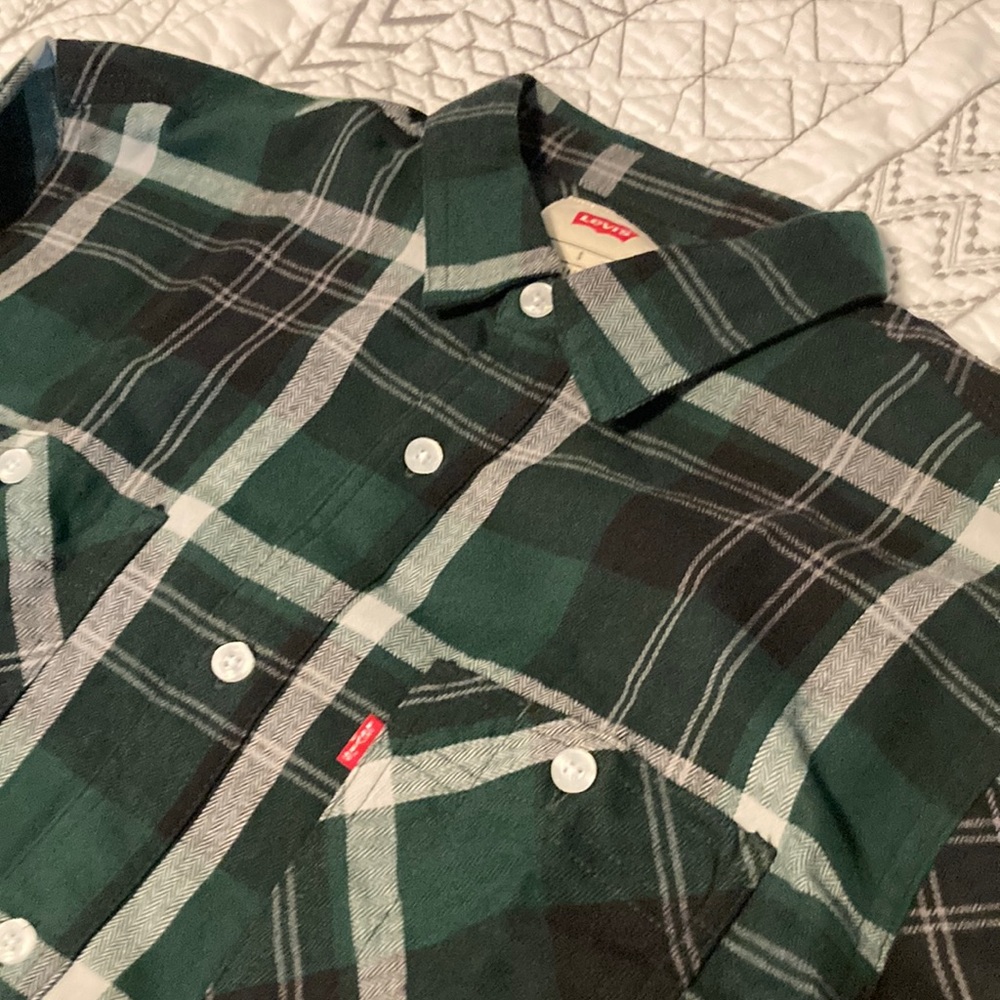 Levi’s NWT Long Sleeve Button Down Plaid Flannel
